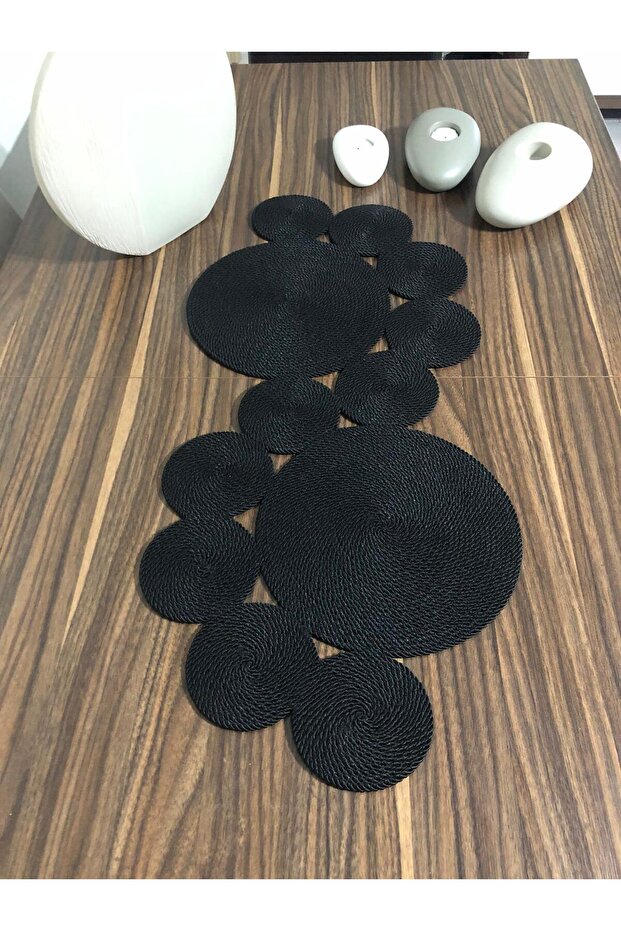 غطاء طاولة متعدد الأغراض باللون الأسود (75/34) - غطاء طاولة القهوة - غطاء وحدة التحكم - 4