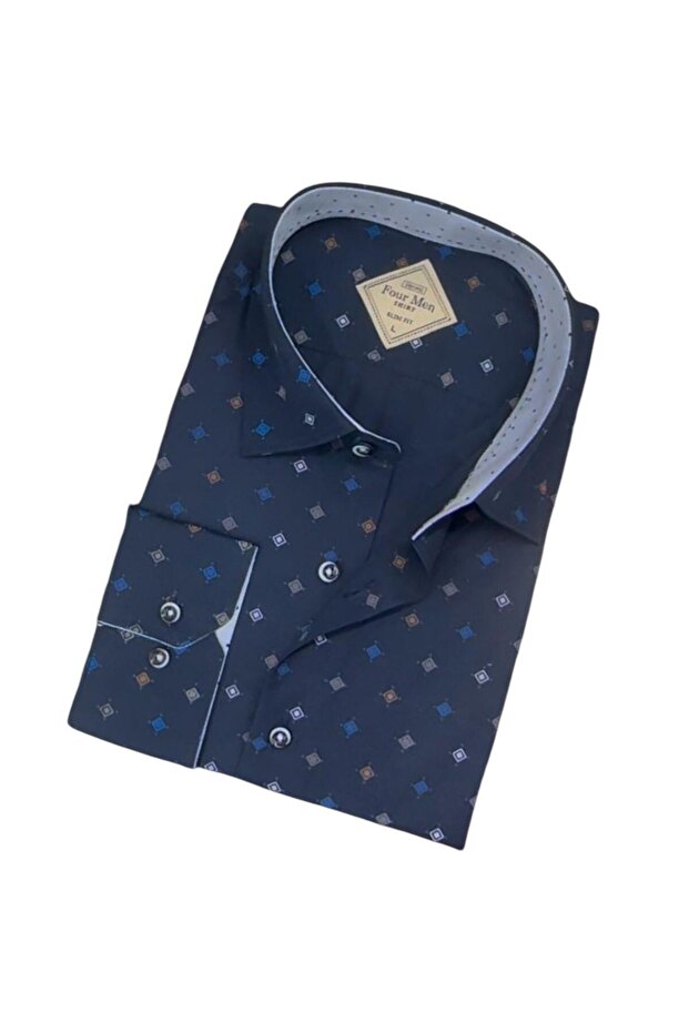 Winter Cotton Flannel Fabric Long Sleeve Men's Shirt (Regular Fit)