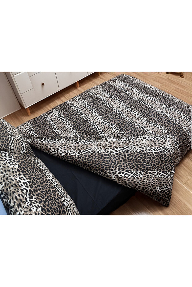 طقم غطاء لحاف مفرد بنمط ليوبارد (بدون ملاءات) - 3