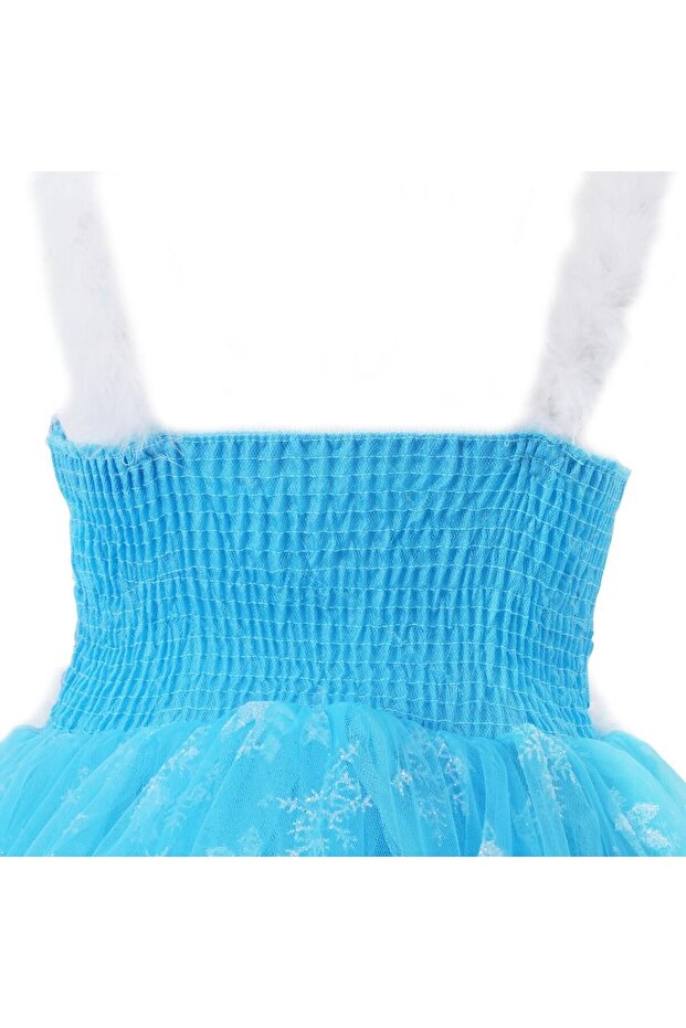 Tarlatanlı Taç - Asa - Eldiven Elsa Kostüm - 4