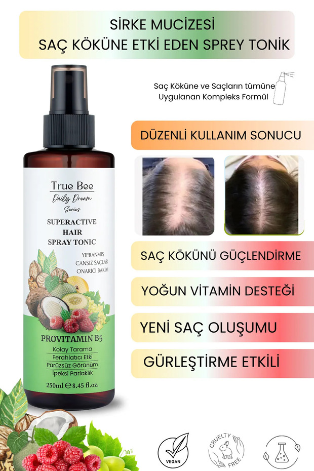Superactive Saç Spreyi Tonik 250 ml - 1