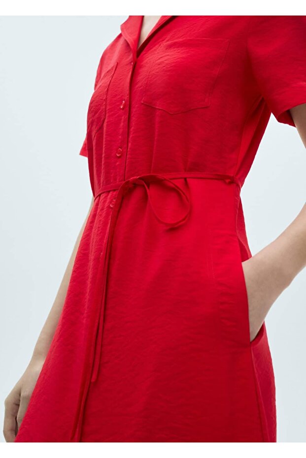 Cepli gömlek elbise - 6