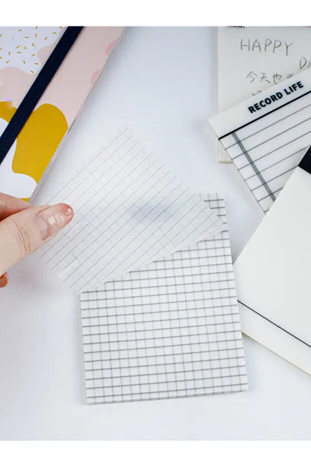 ورق ملاحظات لاصق شفاف Postit Gridnot Post-it - 8