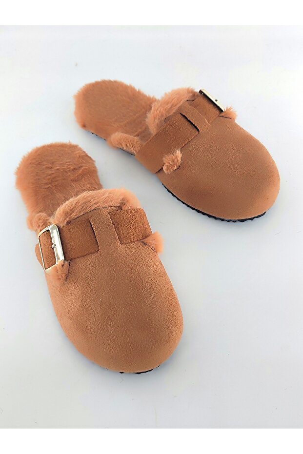 Women's Winter Suede Inside Plush Comfortable Sole Buckle Home, Misapphire and Dower Slippers