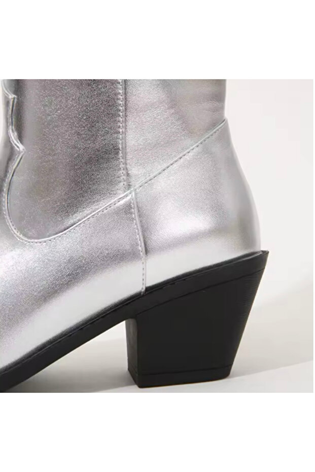 Only Kovboy Bot Gümüş - 2