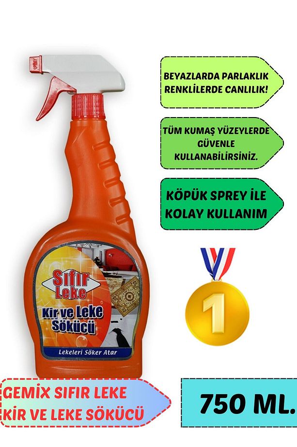 Gemix Sıfır Leke Kir Ve Leke Sökücü 750 ml - 1