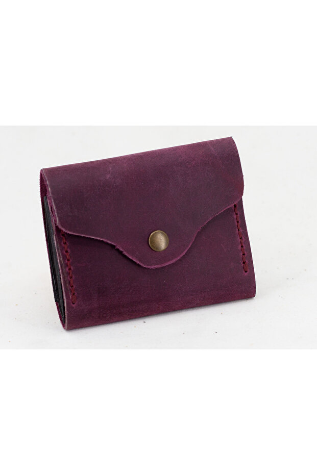 Genuine Leather Accordion Card Holder