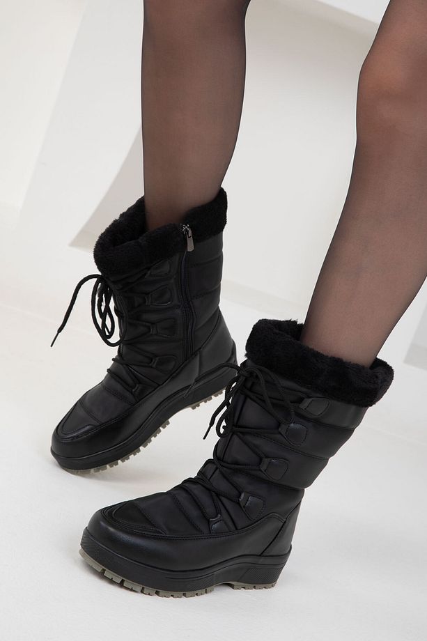 Siyah-Siyah Kadın Bot & Bootie 20136 - 1