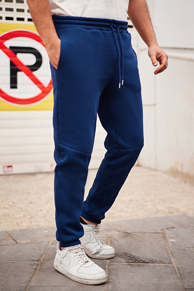 Dicke Trainingshose mit Indigo-Nähten - Regular Fit TMNAW25EA00002 - 2