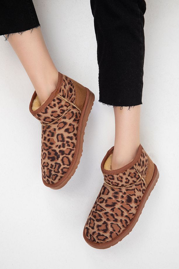 Leopar Kadın Bot & Bootie 20024 - 5