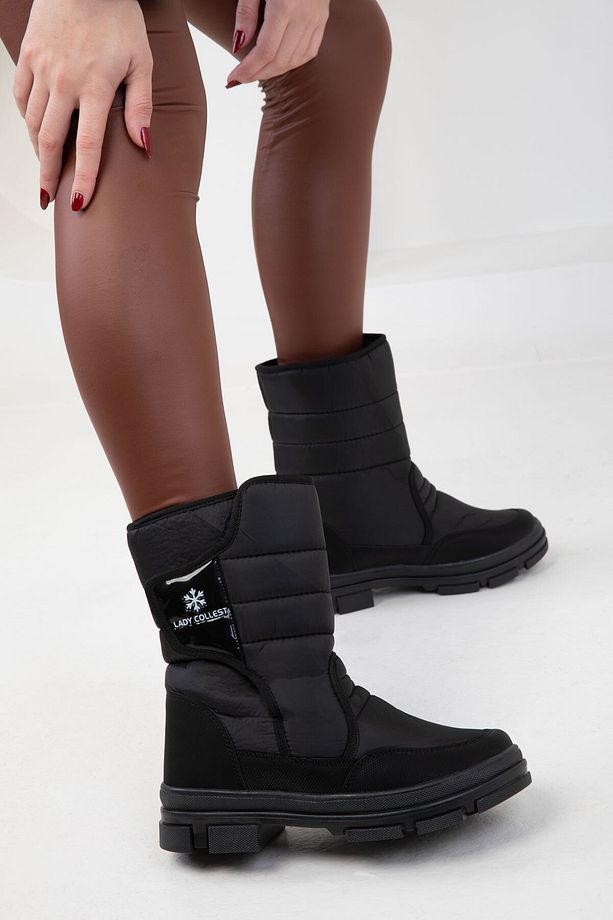 Siyah-Siyah Kadın Bot & Bootie 20144 - 2