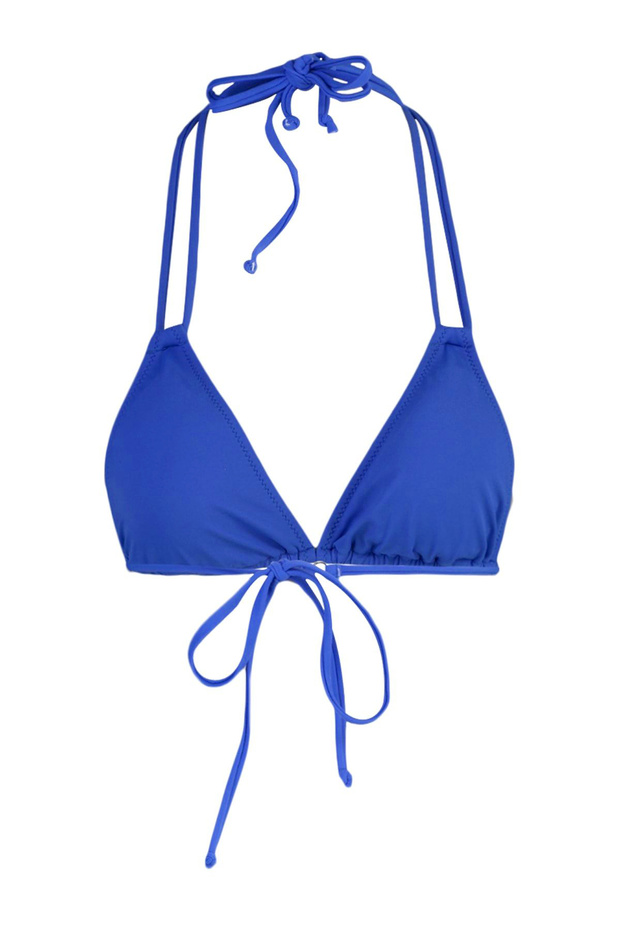 Saks Biyeli Üçgen Kaplı Bikini Üstü TBESS23BU00107 - 9
