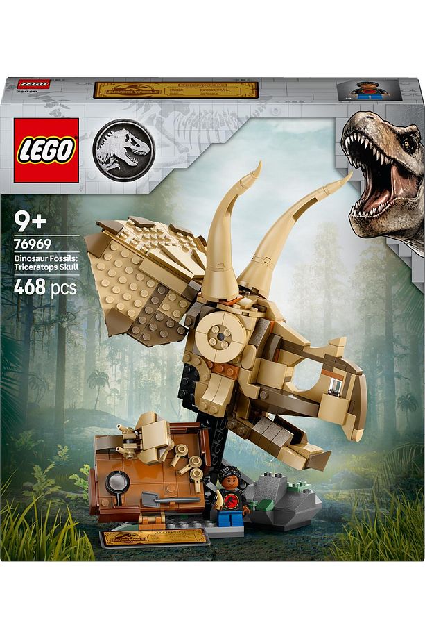 ® Jurassic World Dinozor Fosilleri: Triceratops Kafatası 76969 - 9+ Oyuncak Yapım Seti (468 Pr) - 4