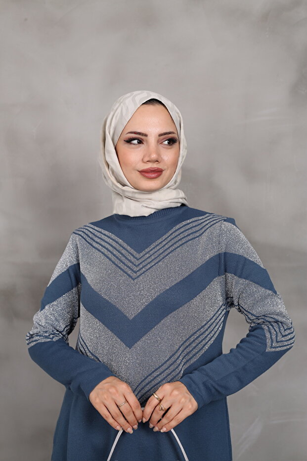 Simli Triko Tunik - 4