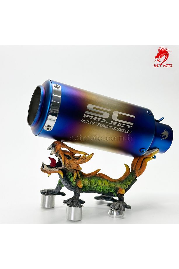 Sc Racıng - Performans Egzos Eksos - 3 Renklı - Susturuculu - 8
