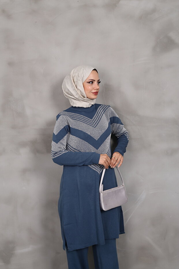 Simli Triko Tunik - 1