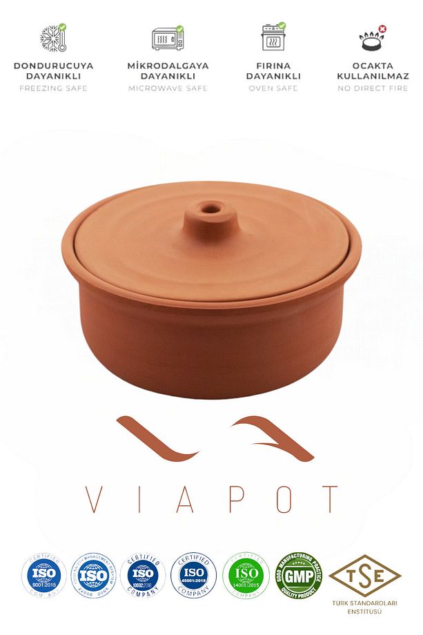 Güveç Midi 1000ml Sırsız Çömlek 20x9cm - 3