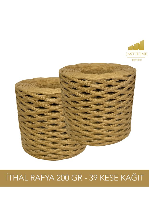 Imported Raffia Paper Rope, 2 Pieces Each, 39 Pouches Paper Color 200 Grams