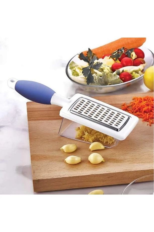 1 Adet Tombul Rende Hazneli Rende Tutmalı Rende Mini Rende Sarımsak Peynir Pratik Rende - 1