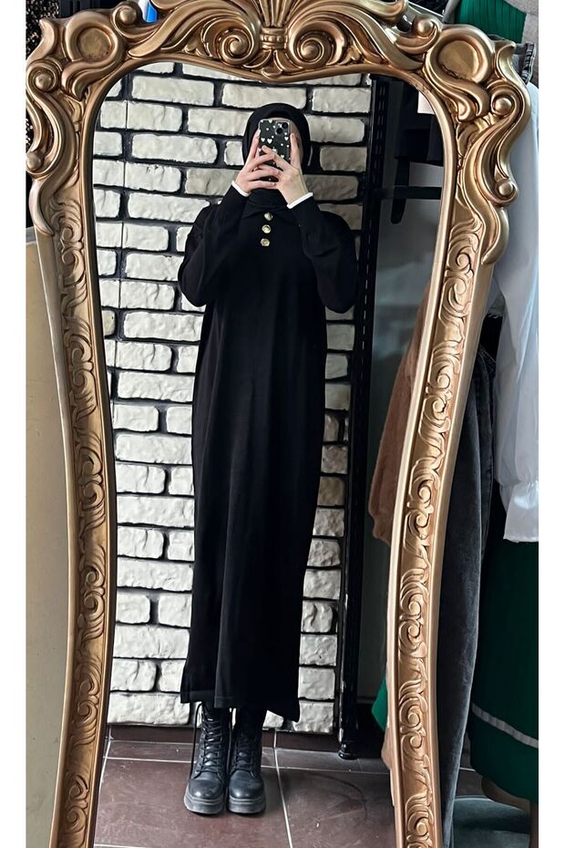 Polo yaka triko elbise - 3