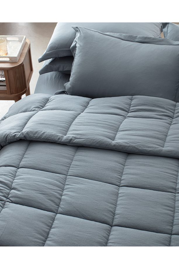Mona Çift Kişilik Comforter Set - İndigo - 5