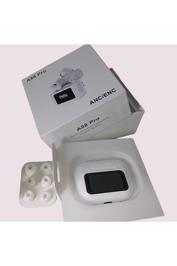 A88 Pro Yeni Nesil Ekranlı Bluetooth Kulaklık ENC/ANC ( Aktif Gürültü Engelleme ) - 2