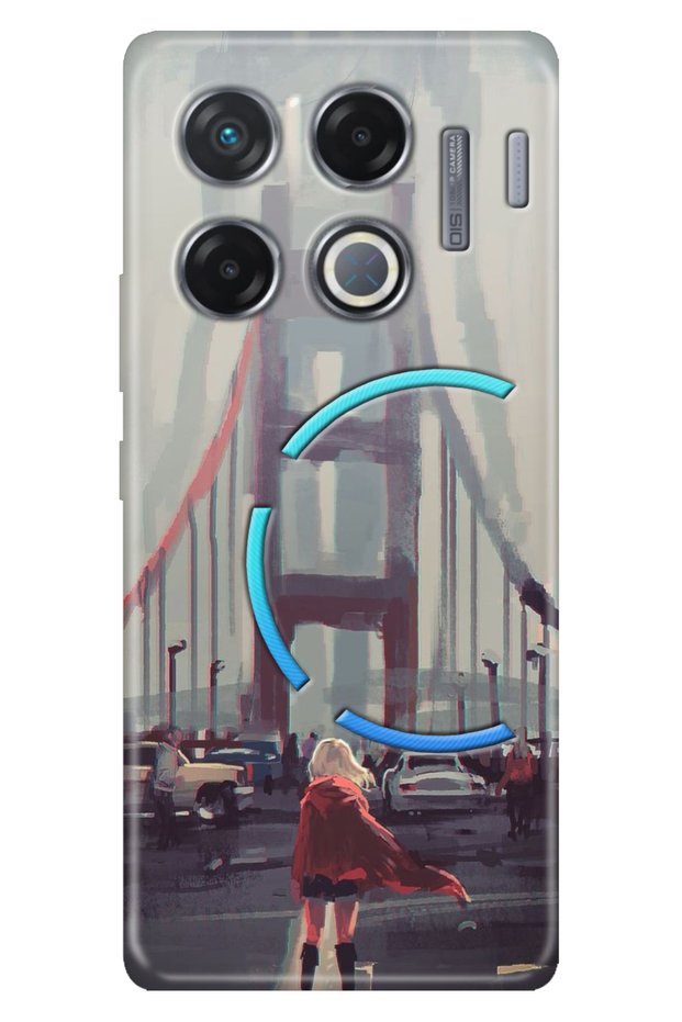 Case for Infinix Gt 20 Pro Case Infinix Patterned Silicone Red Woman