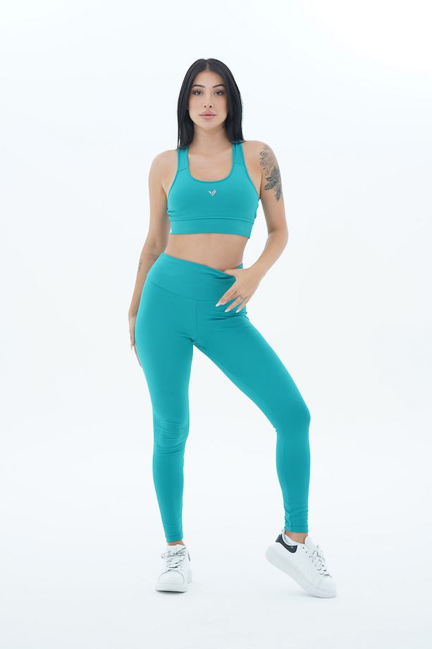 Aero Motion - Petrol Yüksek Bel Push-up Toparlayıcı Tayt - 6