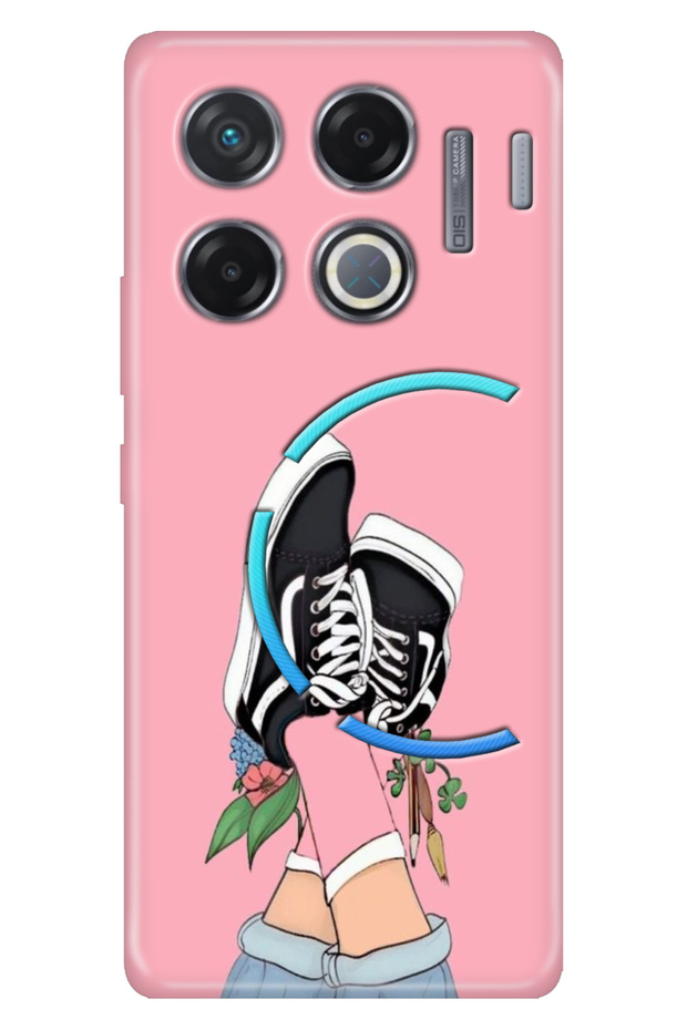 Case for Infinix Gt 20 Pro Case Infinix Pattern Silicone Printed Pink College