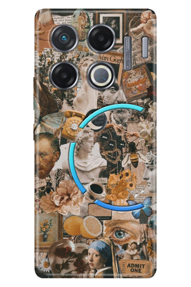 Case for Infinix Gt 20 Pro Case Infinix Pattern Silicone Printed Vangogh