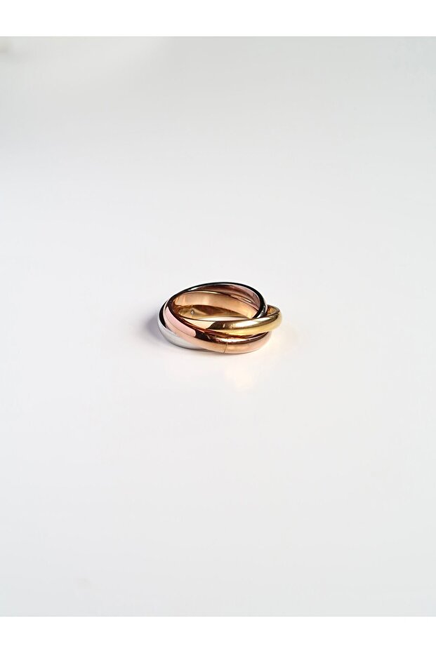 خاتم ترينيتي ستيل / 3 حلقات ستيل - 2