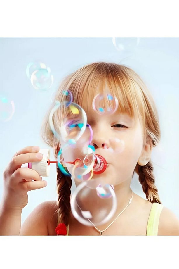 Üflemeli Köpük Baloncuk Oyuncak Sevimli Karakter Temalı Set 10 Adet - 2