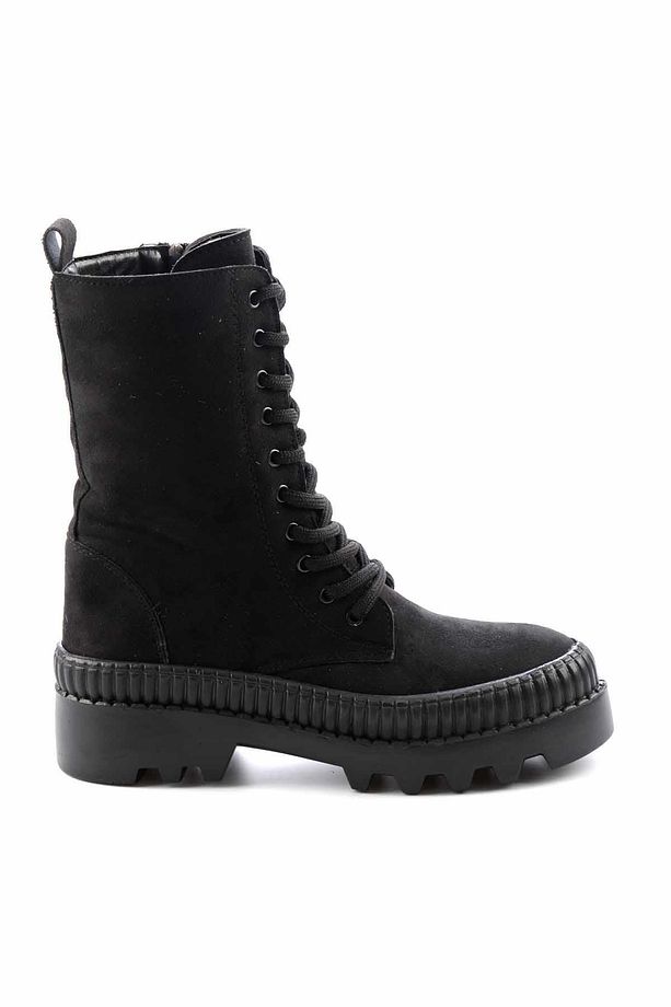 Siyah Süet Kadın Bot & Bootie K02678020802 - 2