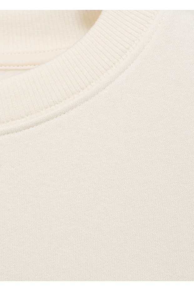 Grafik desenli pamuklu sweatshirt - 8