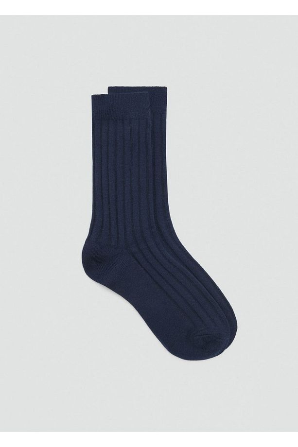 Yün karışımlı fitilli çoraplar - 2