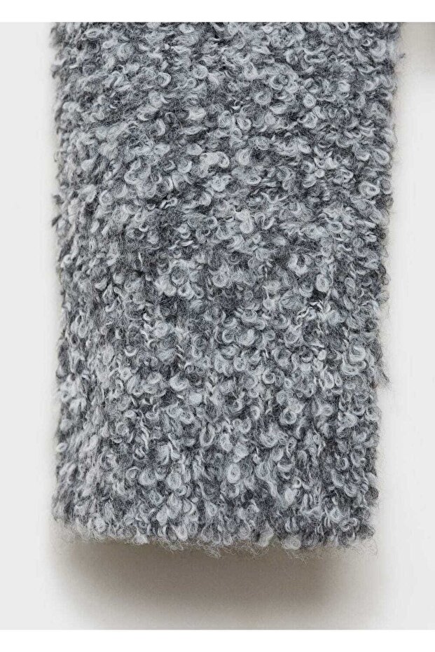 Round Neck Boucle Sweater - 8