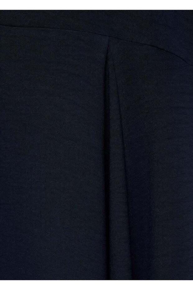 Asimetrik pilili elbise - 8