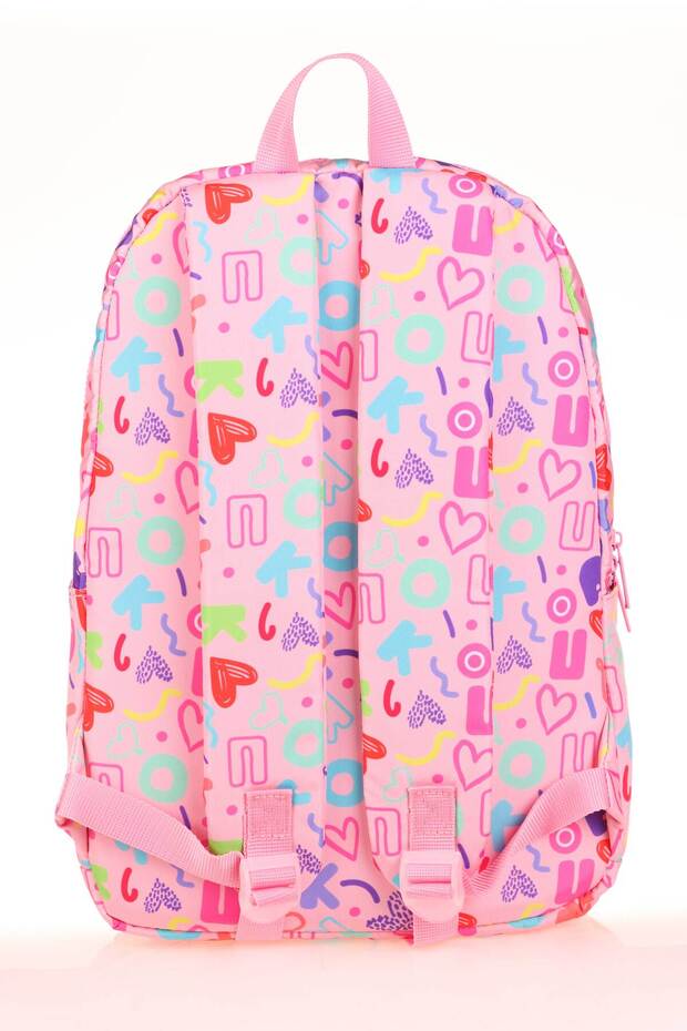 Three Compartment Brocade Model Backpack - 4