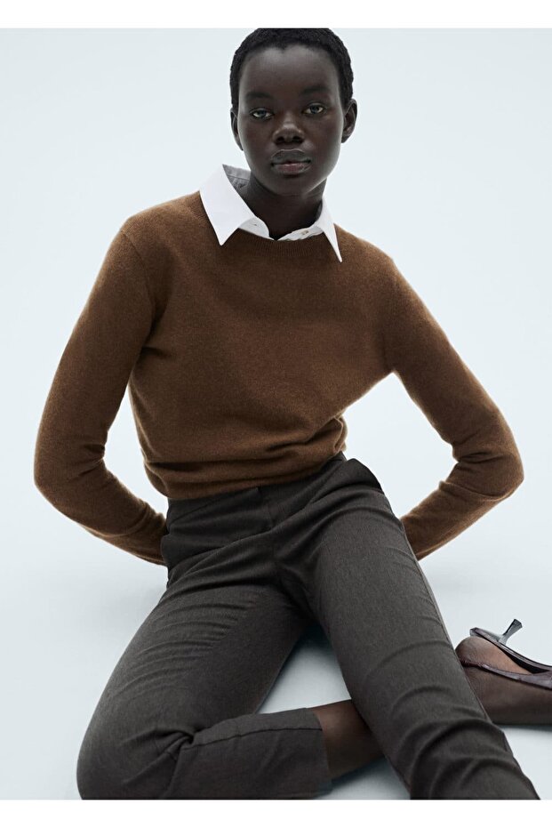 Cropped skinny pantolon - 6