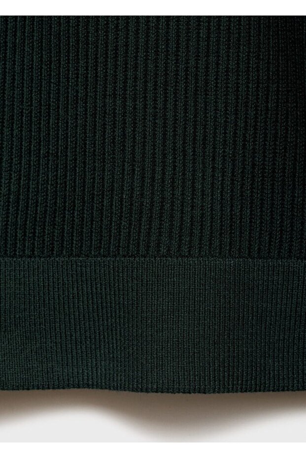 İnce Triko Ribana Pamuklu Kazak - 8