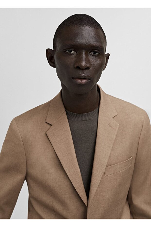 Dar kesim blazer ceket - 6