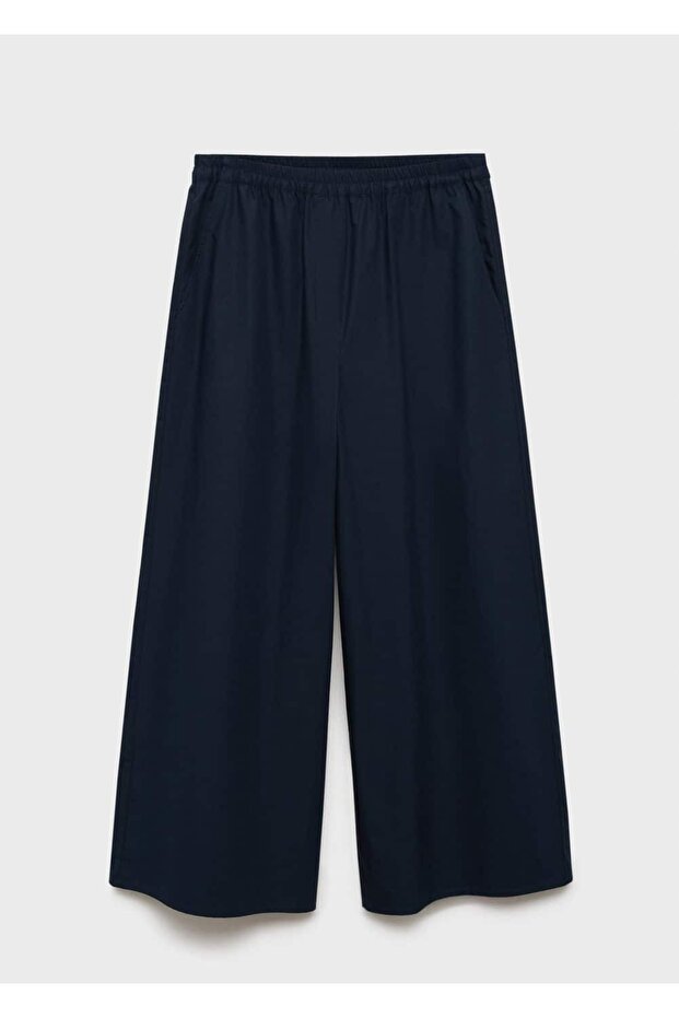 Pamuklu culotte pantolon - 3