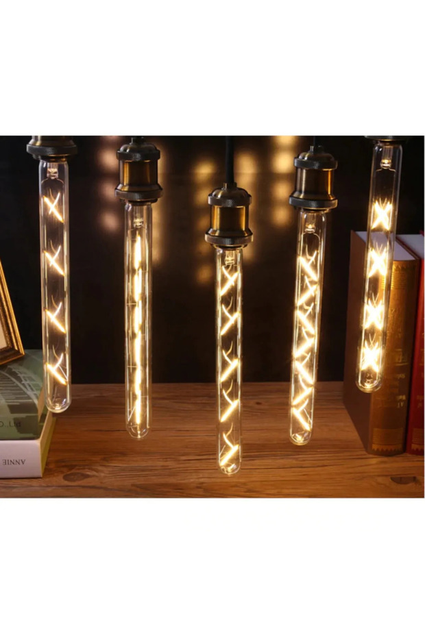 ROBOLOG  LED LAMP  T30 6w Rustik Dekoratif Led Flamentli Ampul E27 (1 ADET - 1