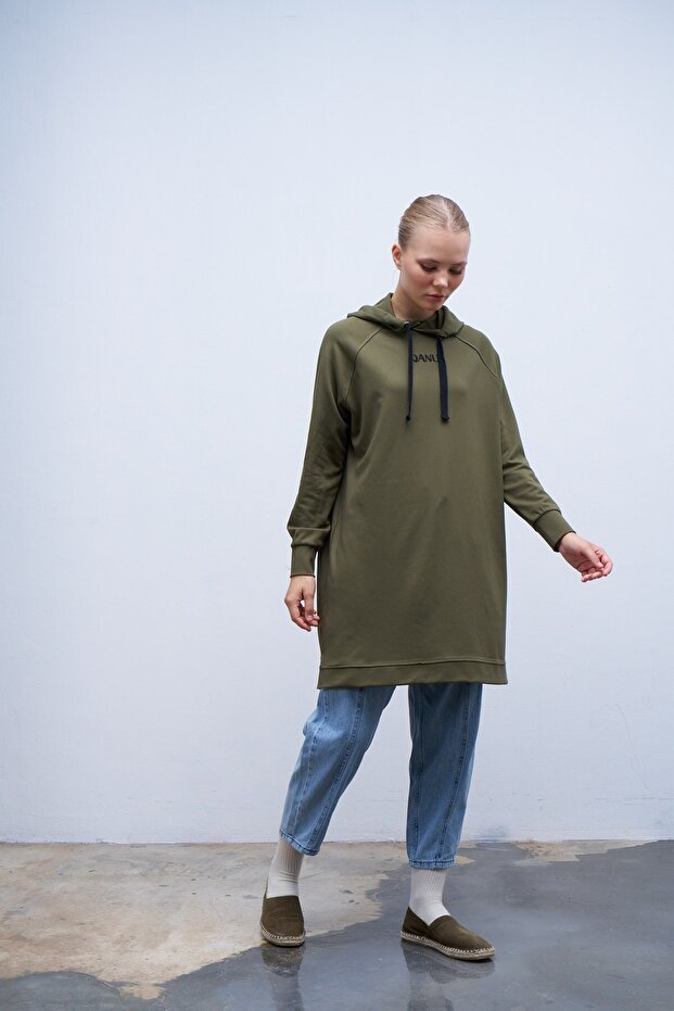 Nakışlı Sweatshirt Yeşil - 4