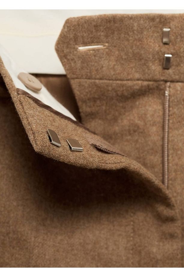 Yün karışımlı kumaş pantolon - 6