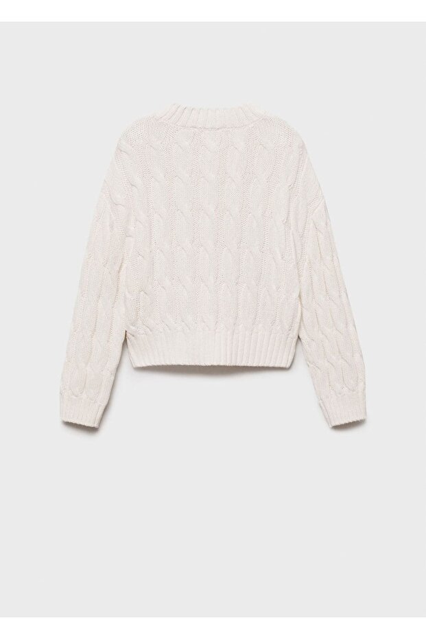 Pullover mit Strickdetail - 4