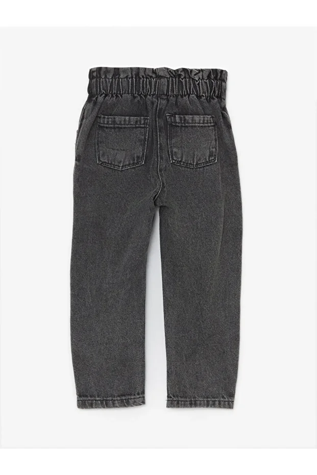 Beli Lastikli Basic Kız Bebek Jean Pantolon - 2