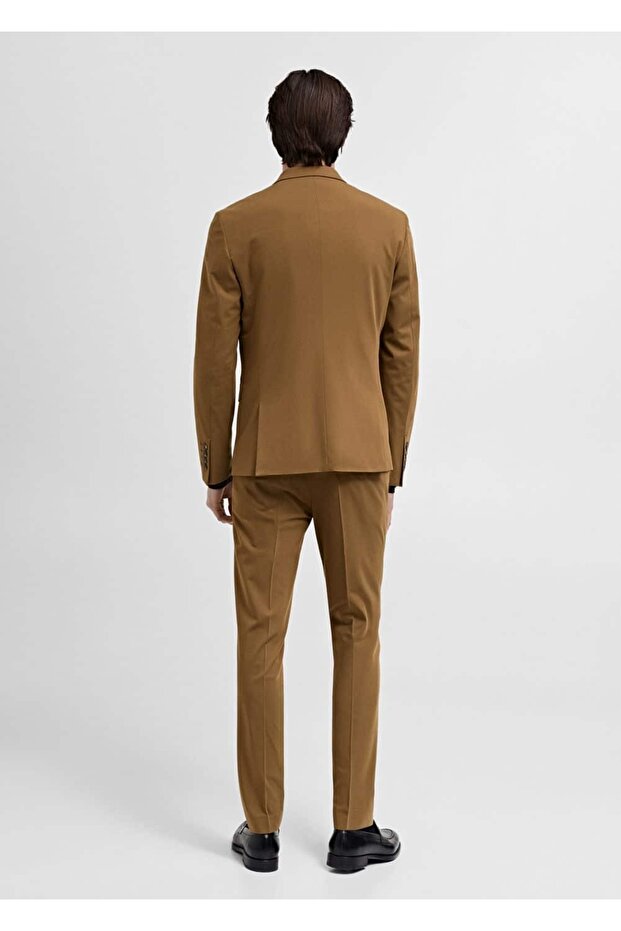 Streç kumaştan süper dar kesim blazer ceket - 4