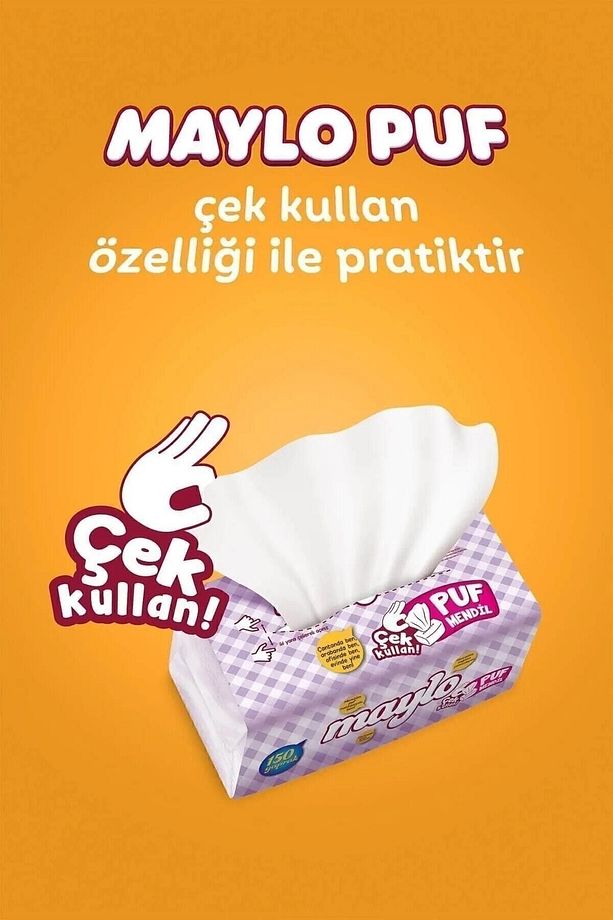 Puf Mendil 24 X 100 Tek Paket Kullan At - 3