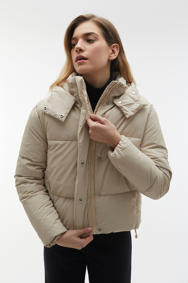 KAPÜŞONLU KAPİTONELİ ŞİŞME MONT - 5